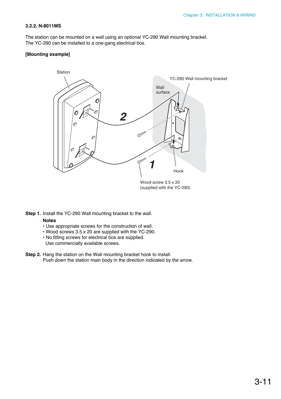 N-8011ms, P. 3-11 | Toa N-8000 Series Ver.1.41 User Manual | Page 107 / 269