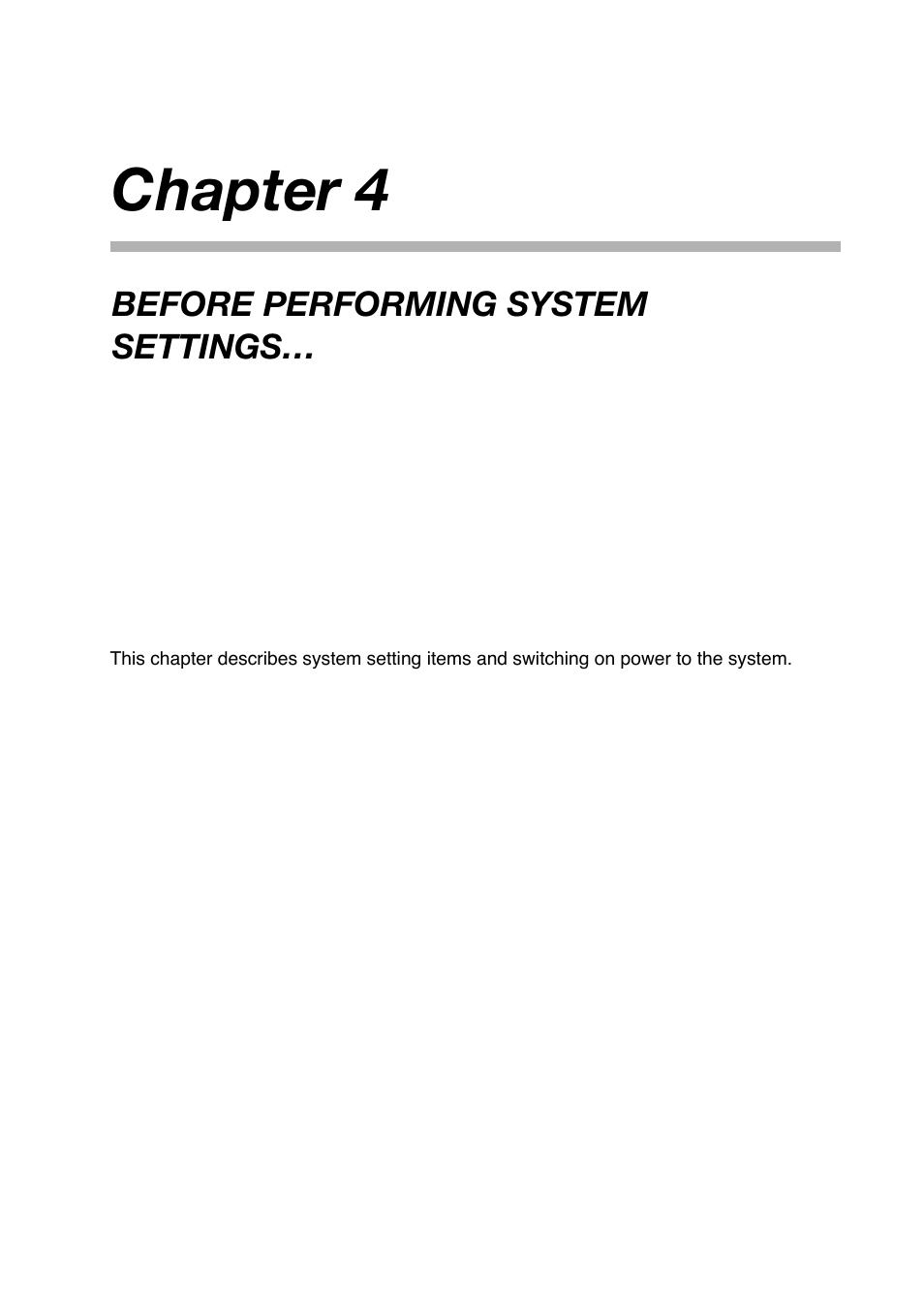 Chapter 4: before performing system settings, Chapter 4 : before performing system settings, Chapter 4 | Toa N-8000 Series Ver.1.41 User Manual | Page 131 / 269