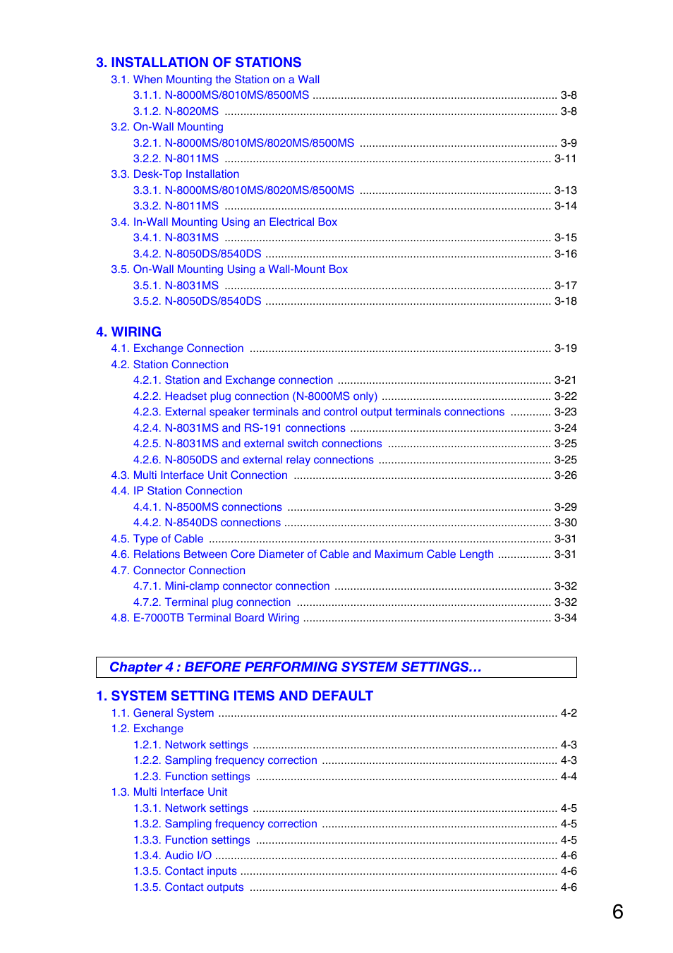 Toa N-8000 Series Ver.1.41 User Manual | Page 6 / 269