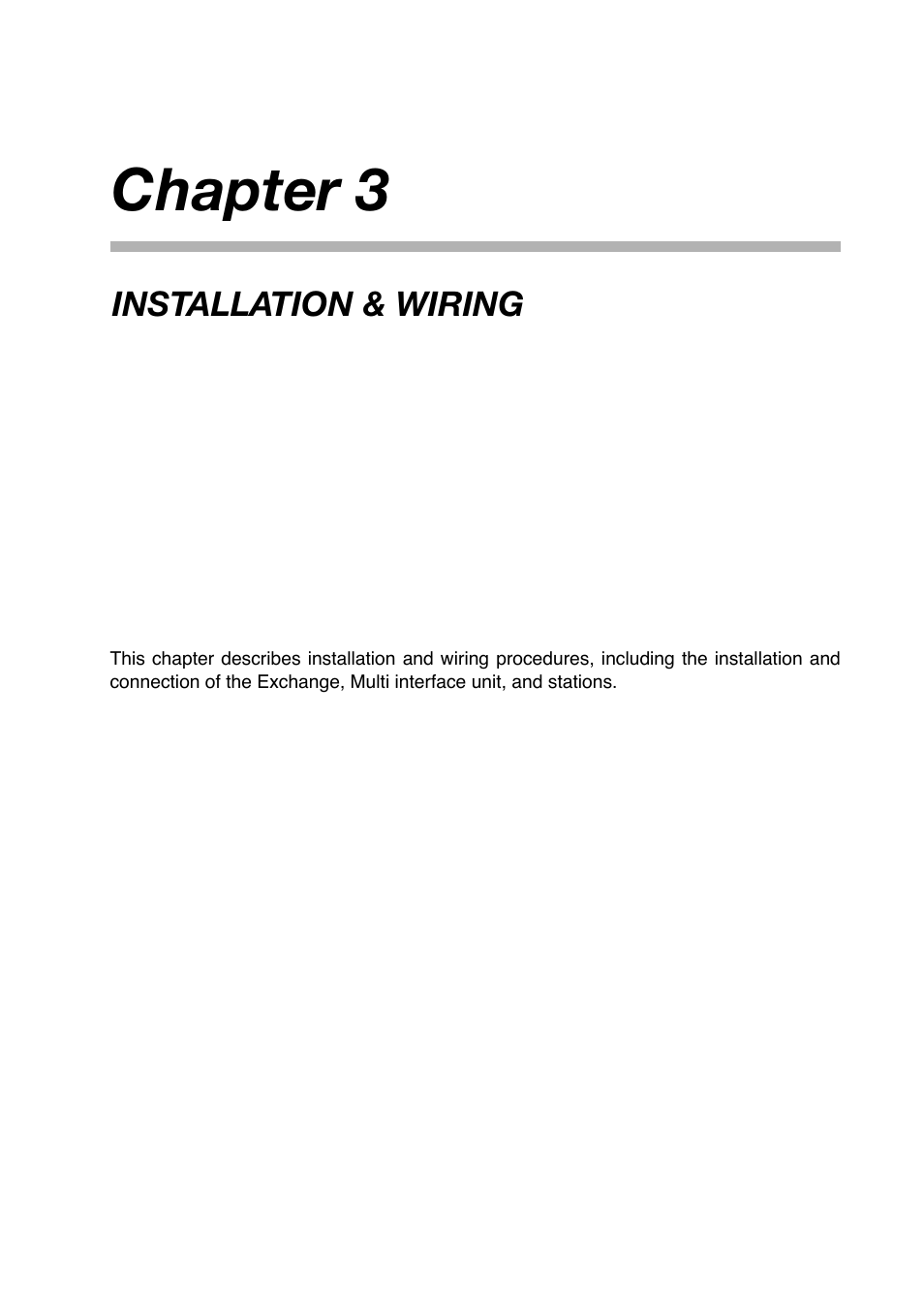 Chapter 3: installation & wiring, Chapter 3 : installation & wiring, Chapter 3 | Toa N-8000 Series Ver.1.41 User Manual | Page 97 / 269