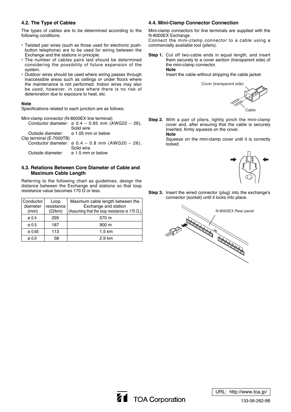 Toa N-8020MS User Manual | Page 4 / 4