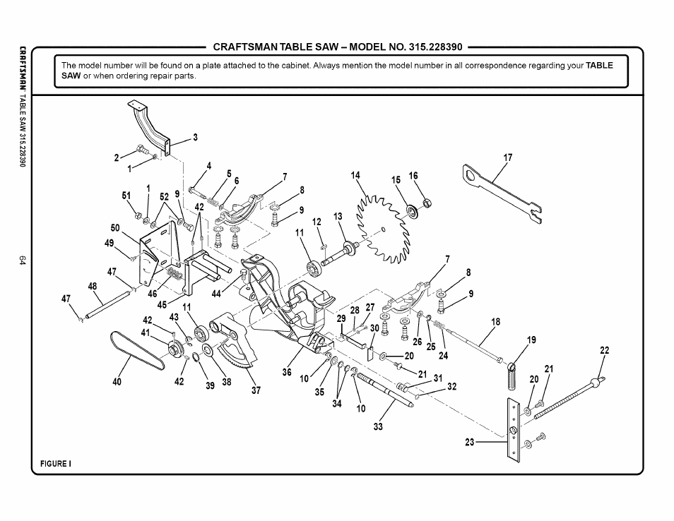 Craftsman 315.228390 User Manual | Page 64 / 66