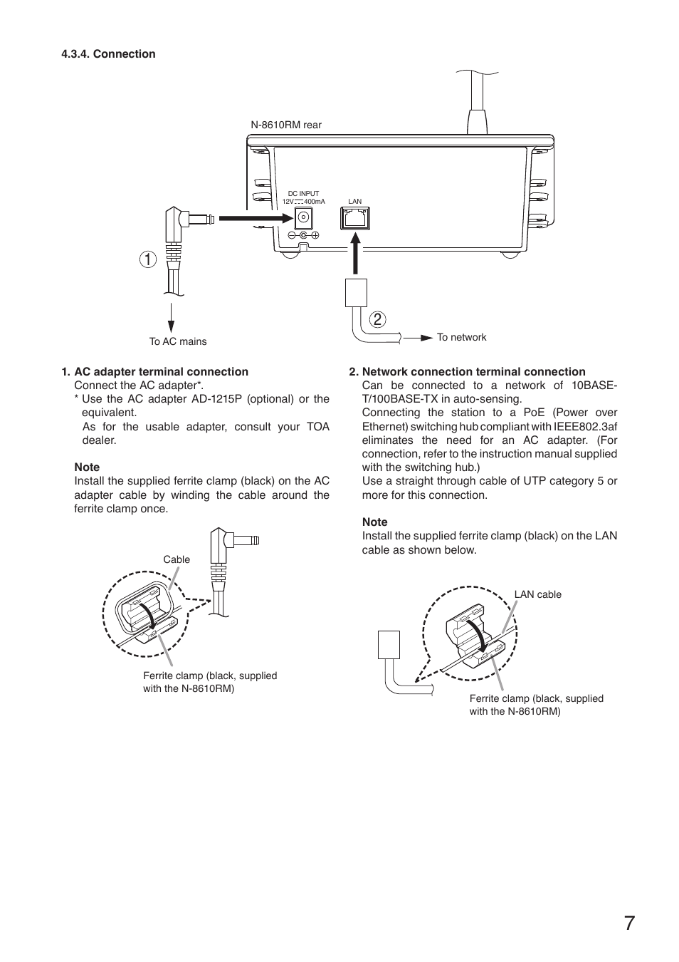 Toa N-8610RM User Manual | Page 7 / 8