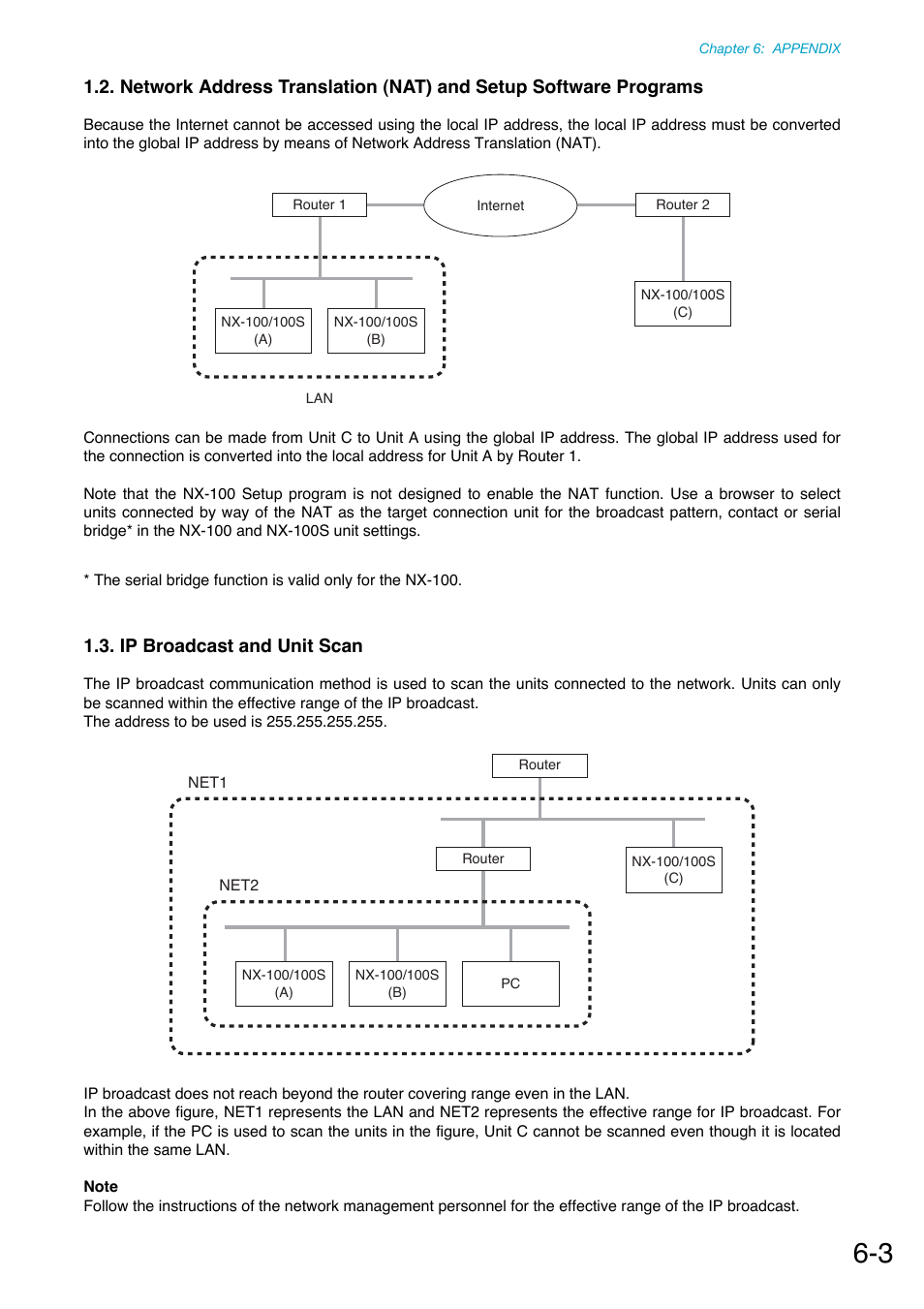 Ip broadcast and unit scan | Toa NX-100S Installation User Manual | Page 106 / 117