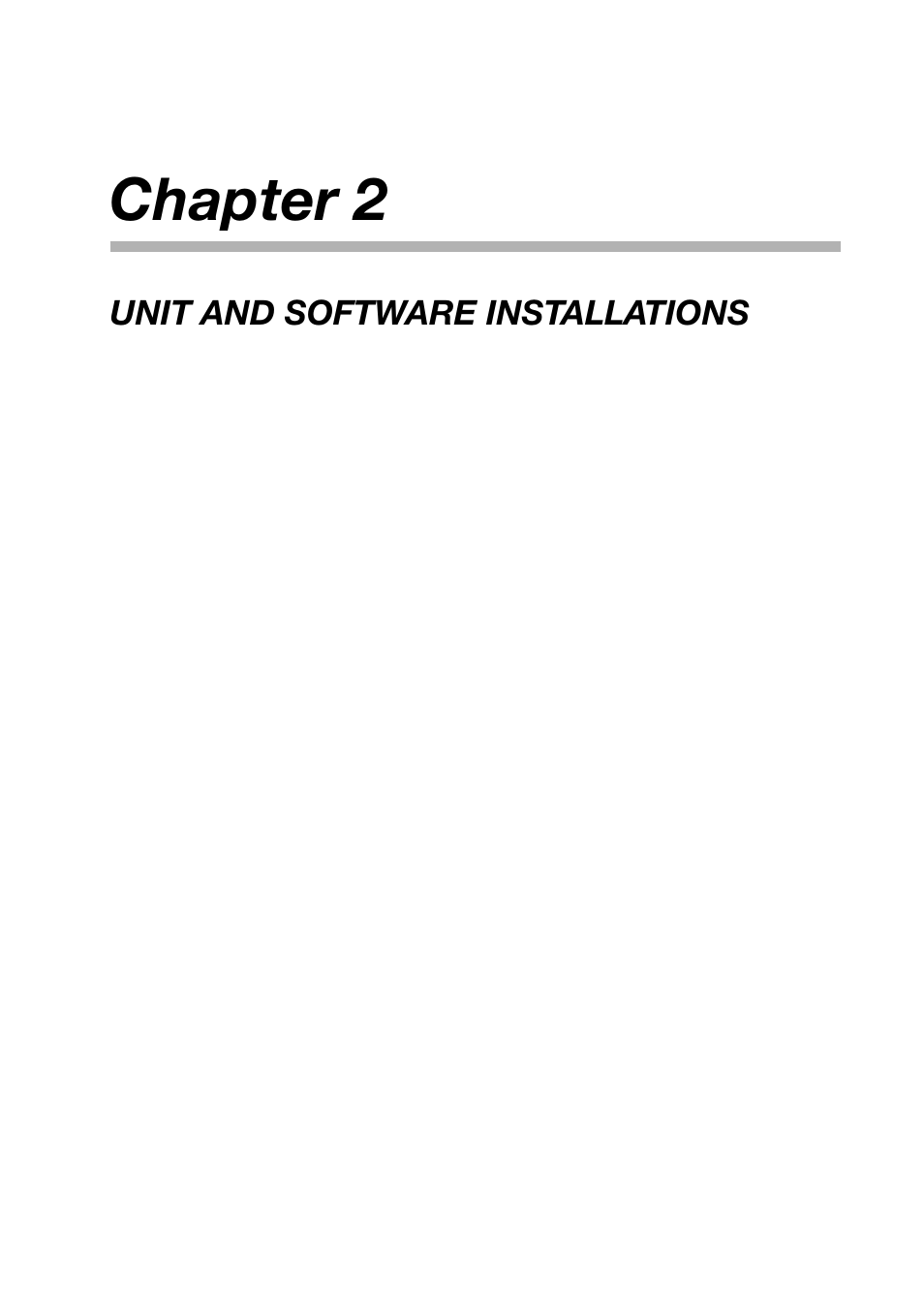 Chapter 2: unit and software installations, Chapter 2, unit and software installations, Chapter 2 | Toa NX-100S Installation User Manual | Page 12 / 117