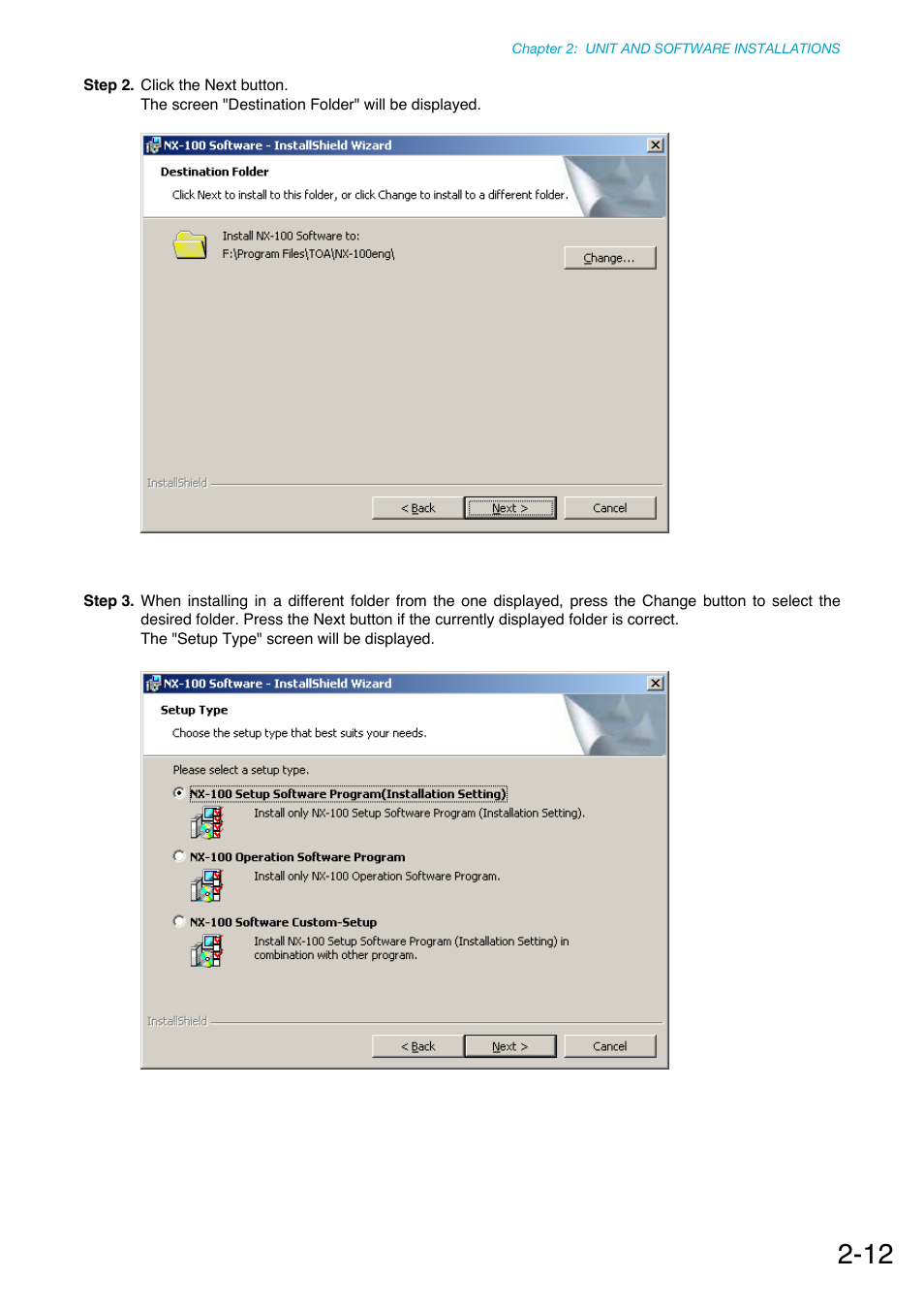 Toa NX-100S Installation User Manual | Page 23 / 117