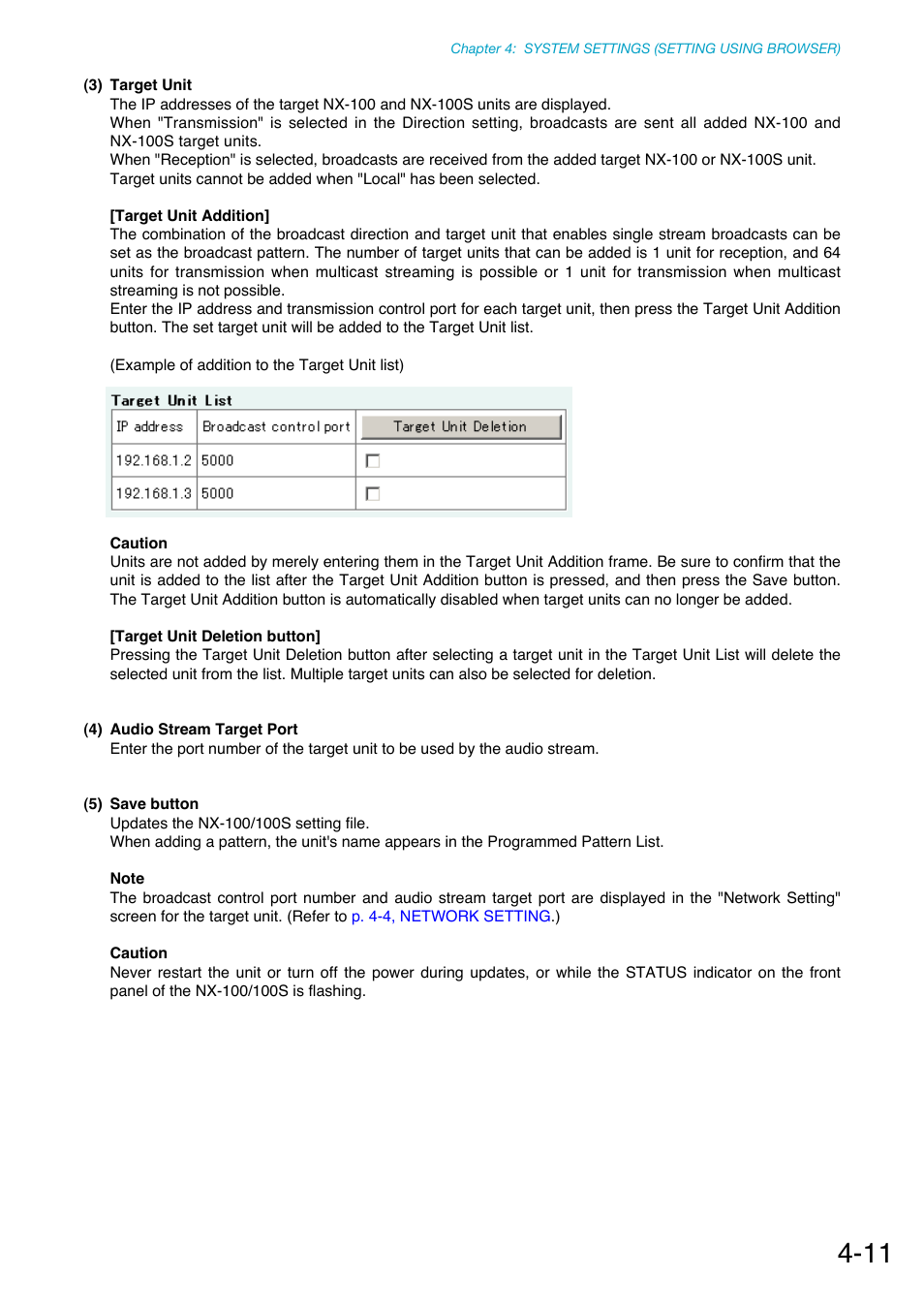 Toa NX-100S Installation User Manual | Page 68 / 117