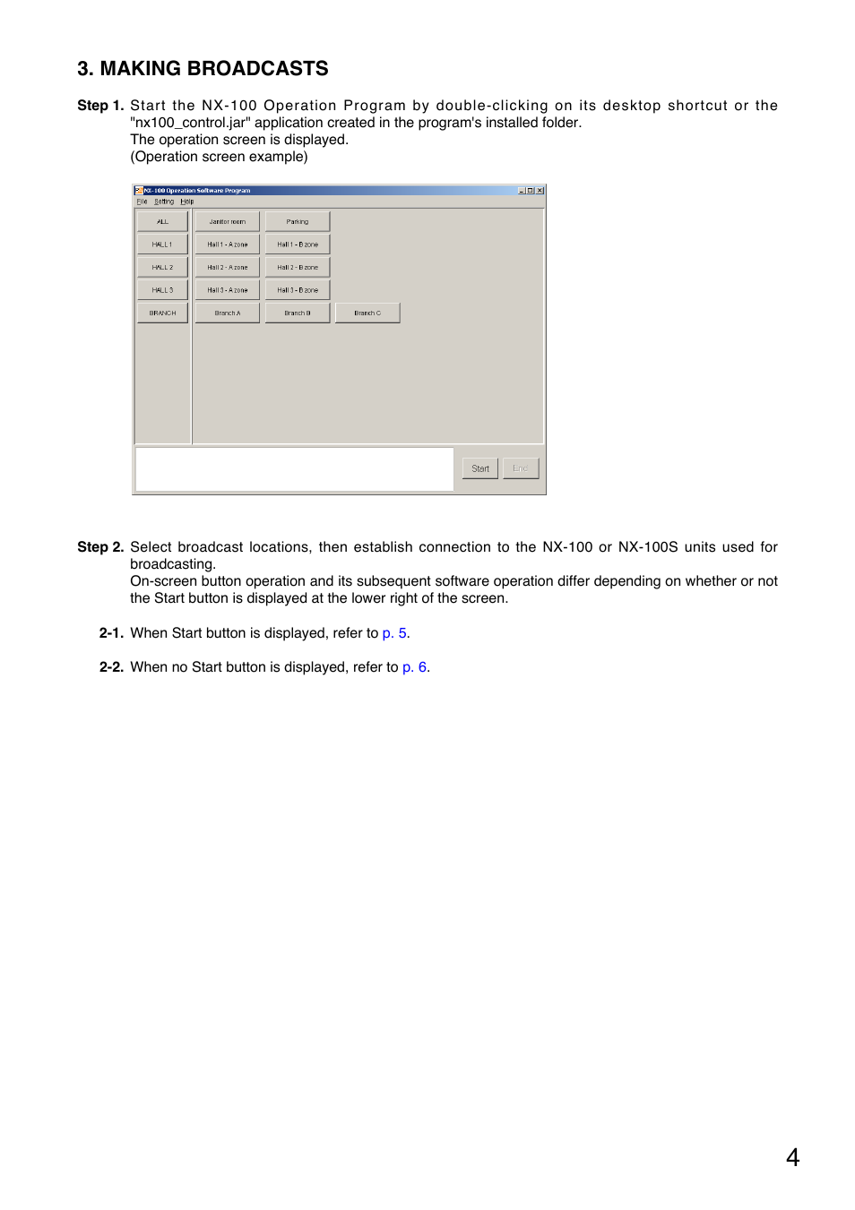 Making broadcasts | Toa NX-100S Manual User Manual | Page 4 / 7