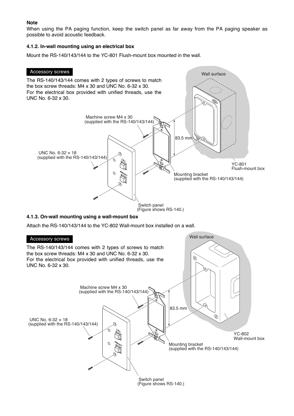 Toa RS-141 User Manual | Page 3 / 4