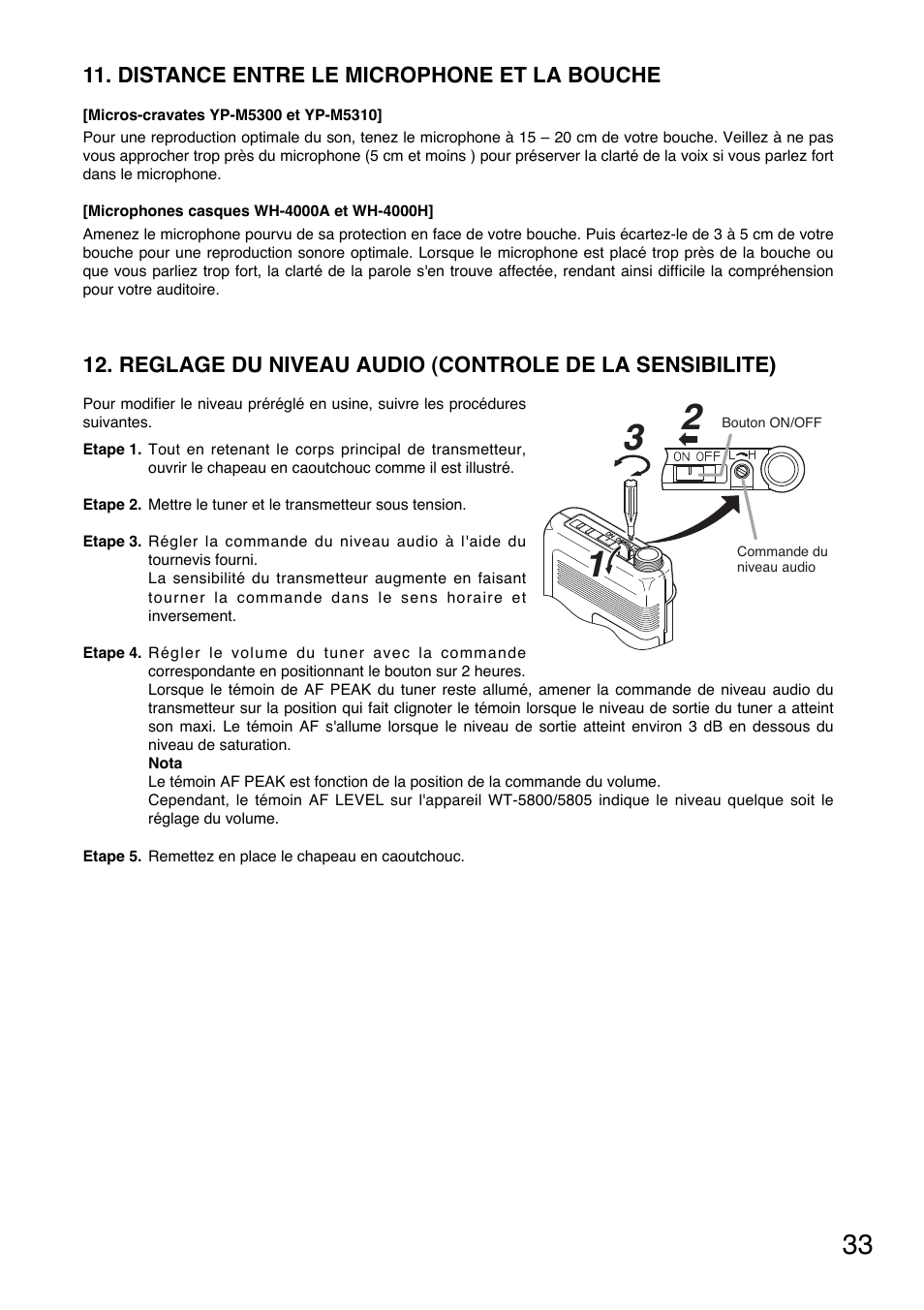 Toa WM-5325 User Manual | Page 33 / 64