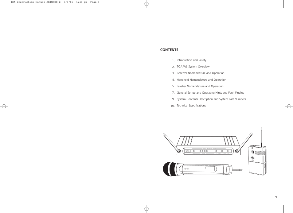 Toa WS-300 User Manual | Page 2 / 10