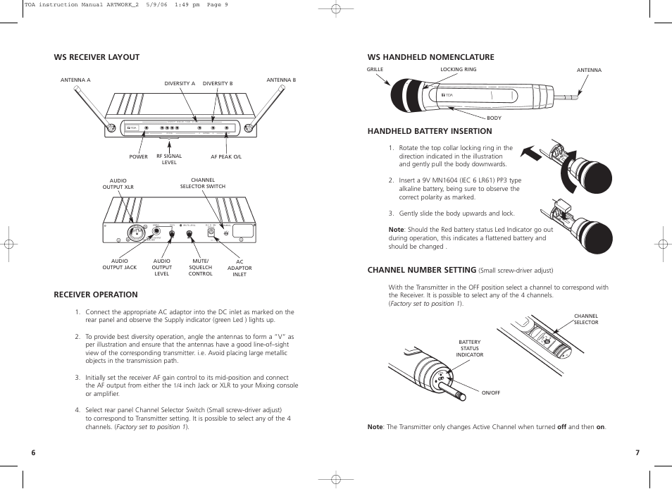 Toa WS-300 User Manual | Page 5 / 10