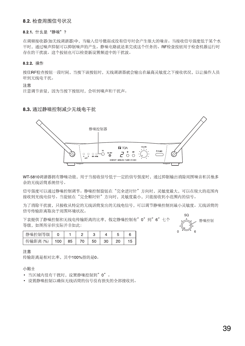 Toa WT-5810 User Manual | Page 39 / 45