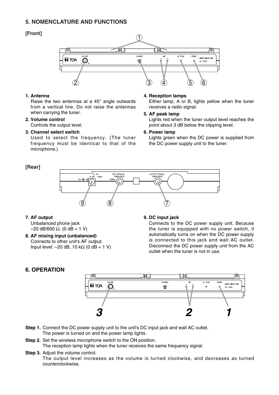 Toa WT-3810 User Manual | Page 3 / 4