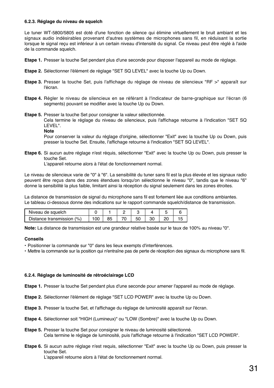 Toa WT-5805 User Manual | Page 31 / 64