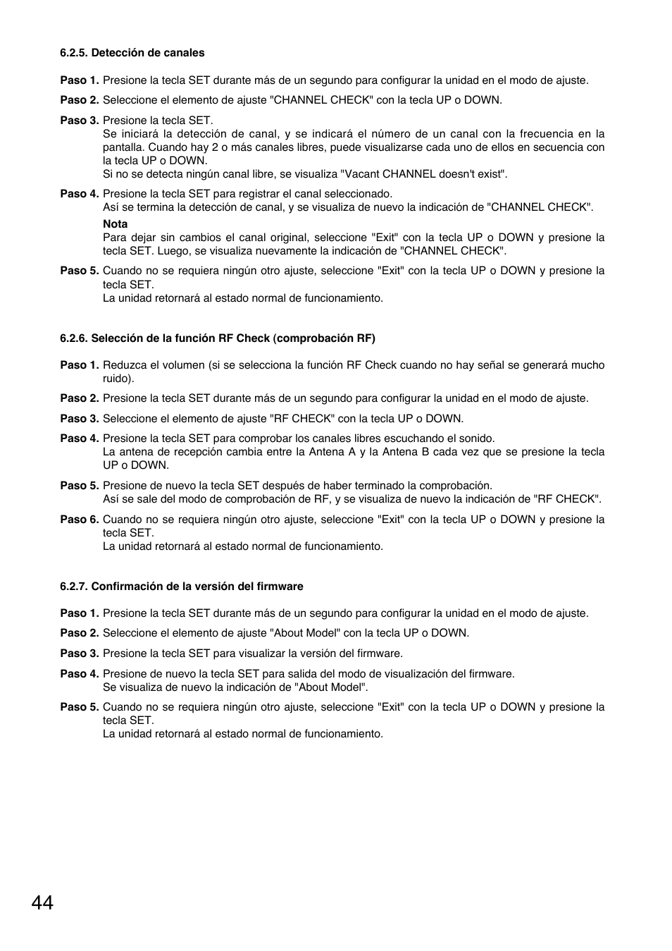 Toa WT-5805 User Manual | Page 44 / 64