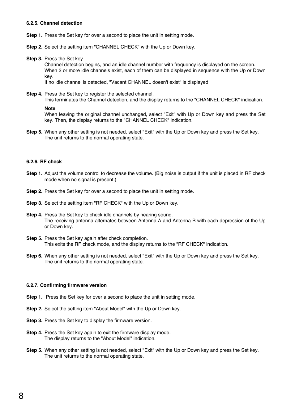 Toa WT-5805 User Manual | Page 8 / 64
