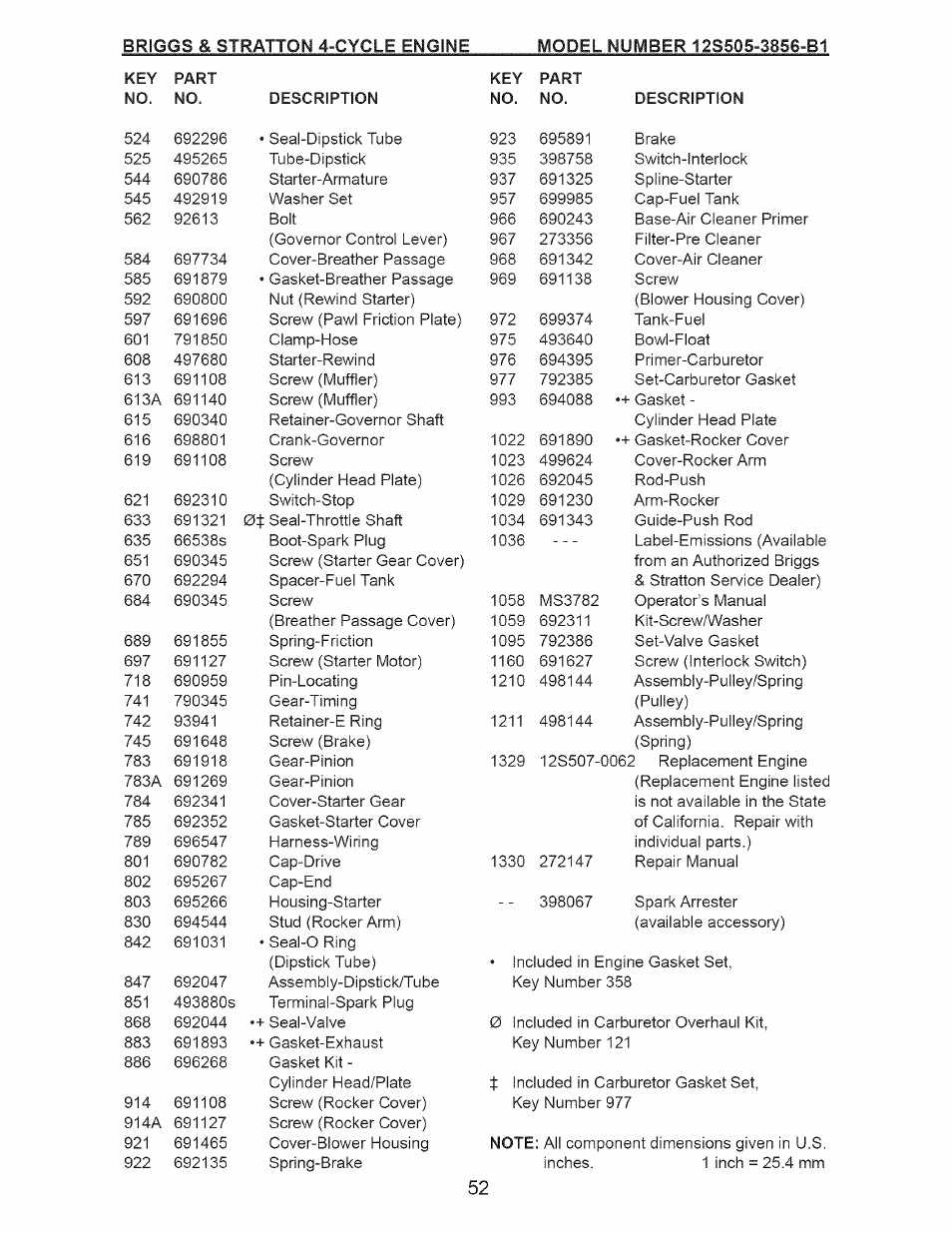 Craftsman 917.377120 User Manual | Page 52 / 56