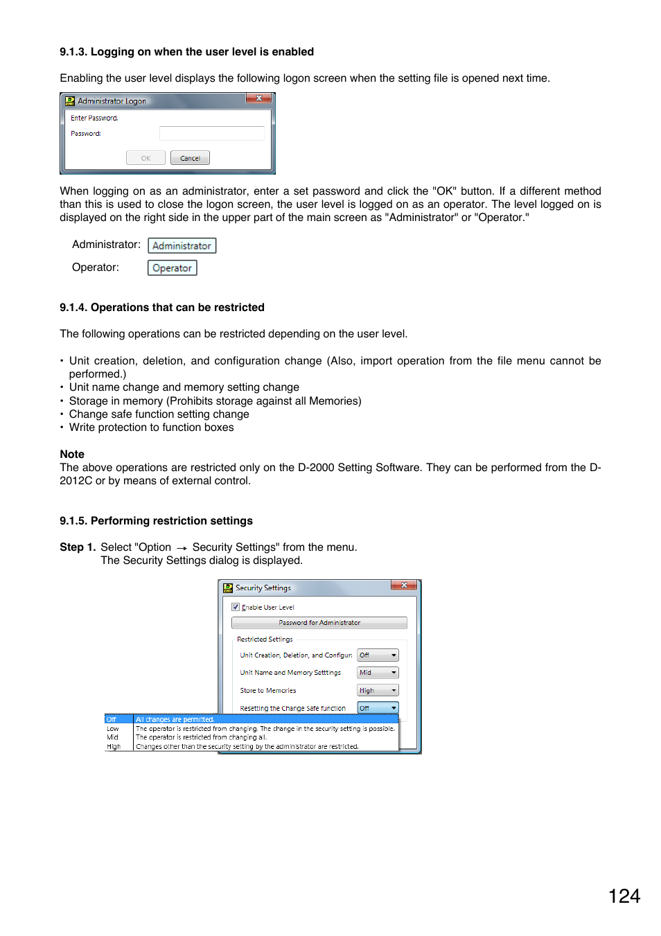 Toa D-2000 Series User Manual | Page 124 / 170