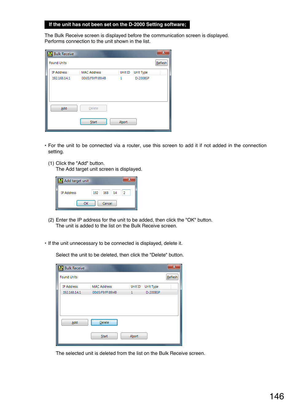 Toa D-2000 Series User Manual | Page 146 / 170