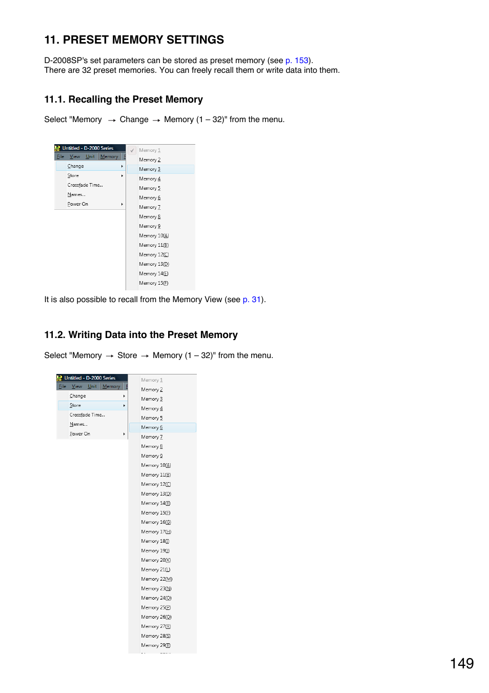 Toa D-2000 Series User Manual | Page 149 / 170