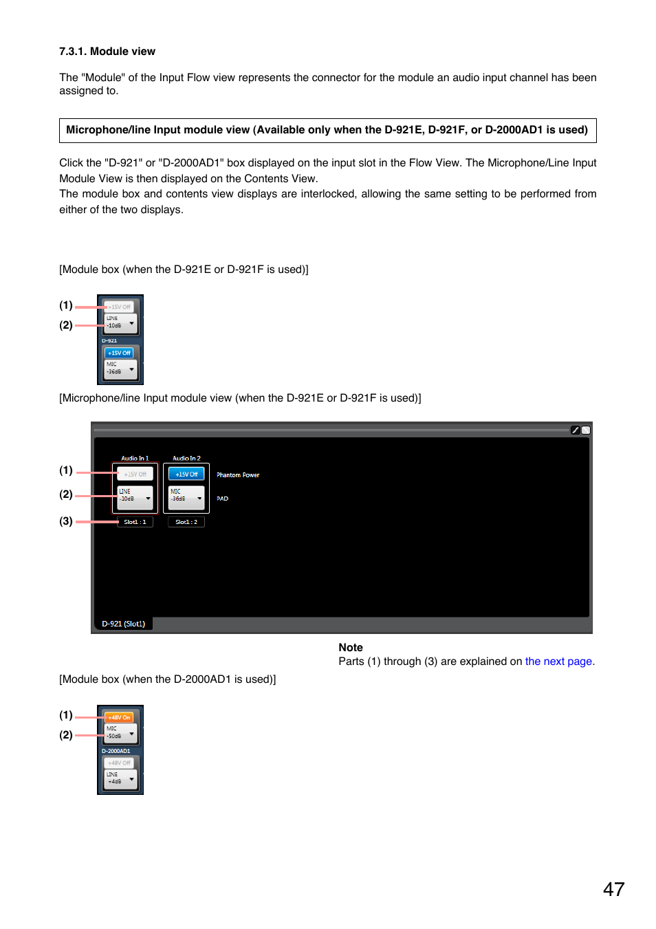 Toa D-2000 Series User Manual | Page 47 / 170