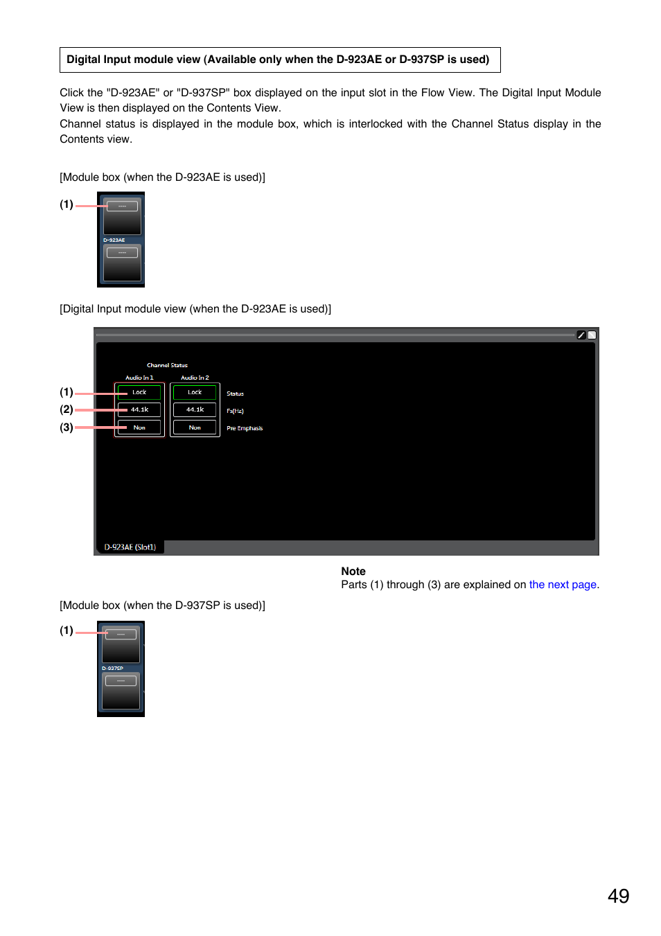 Toa D-2000 Series User Manual | Page 49 / 170