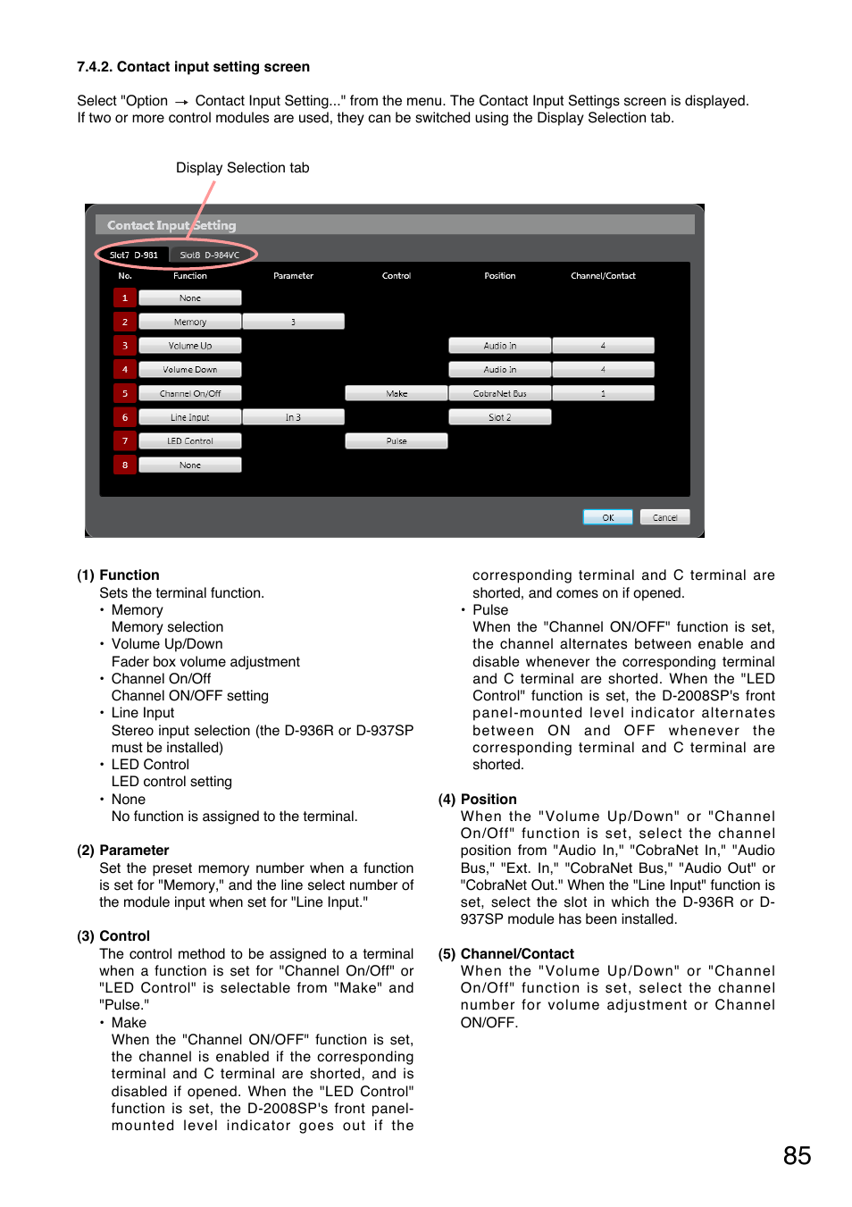 Toa D-2000 Series User Manual | Page 85 / 170