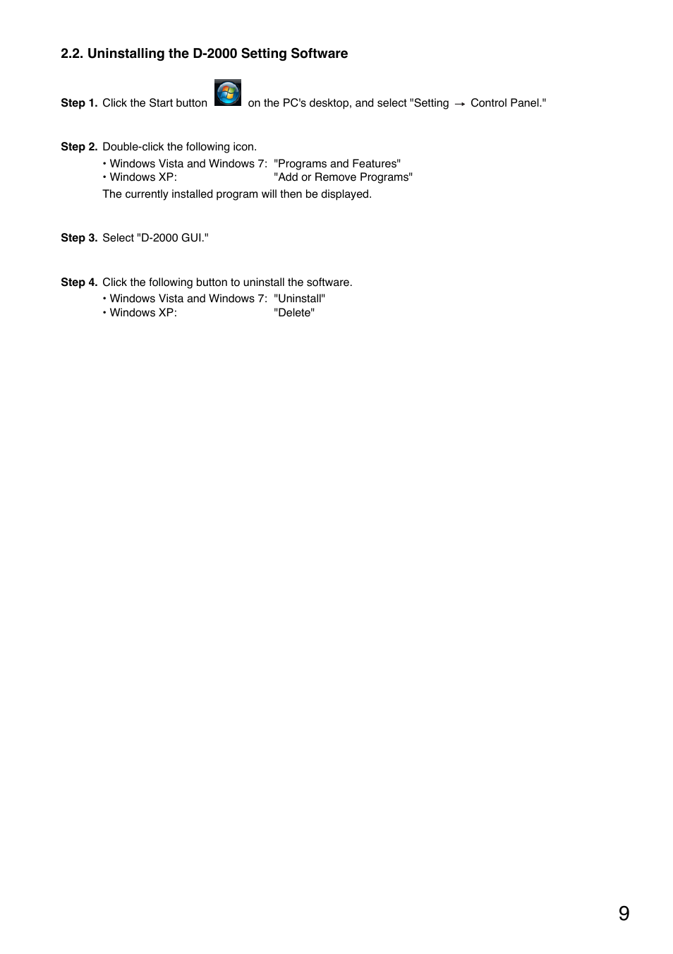 Toa D-2000 Series User Manual | Page 9 / 170