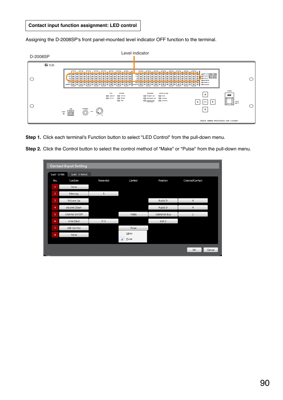 Toa D-2000 Series User Manual | Page 90 / 170