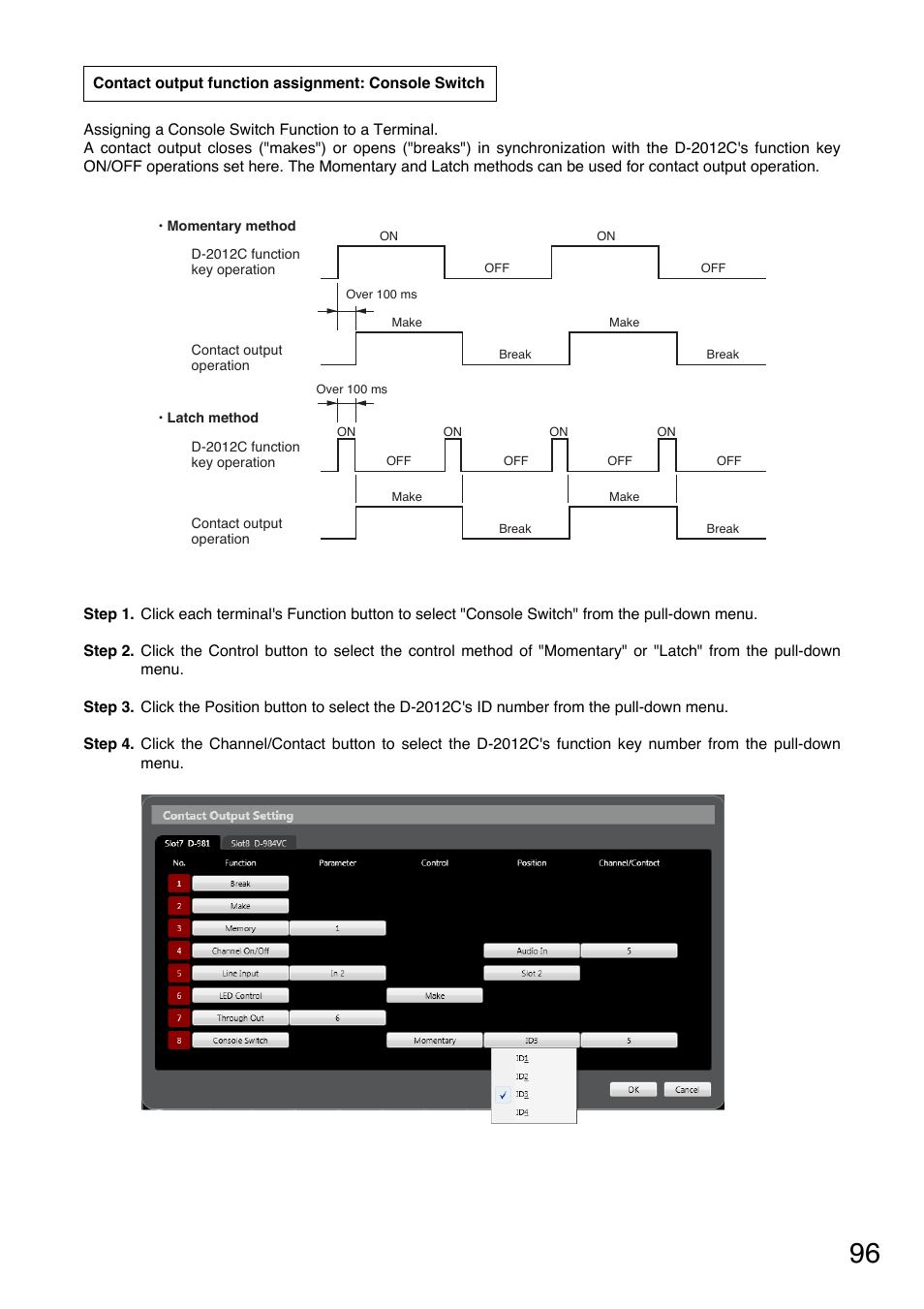 Toa D-2000 Series User Manual | Page 96 / 170