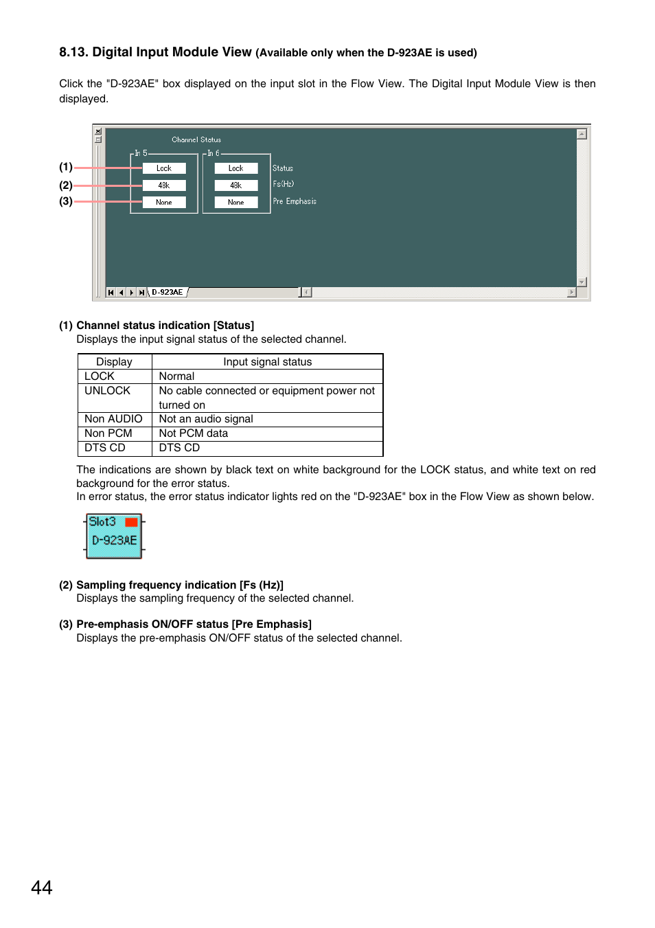 P. 44 | Toa D-901 KR User Manual | Page 44 / 83