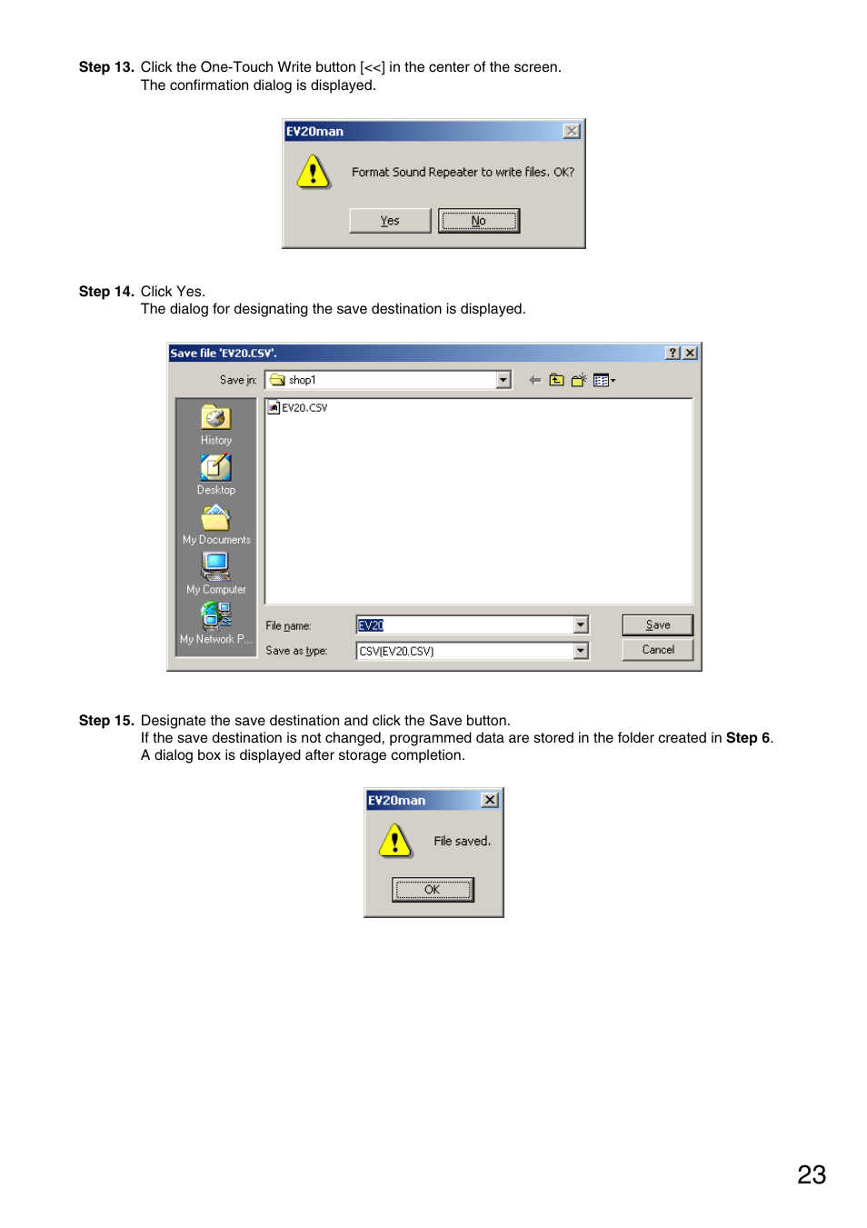 Toa S-20S Ver.4.01 User Manual | Page 23 / 46