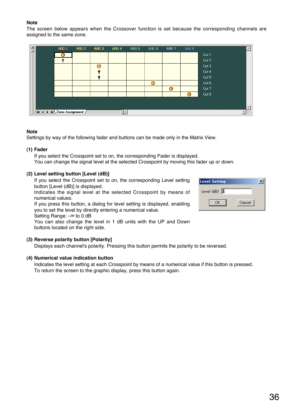 Toa DP-K1 User Manual | Page 36 / 102
