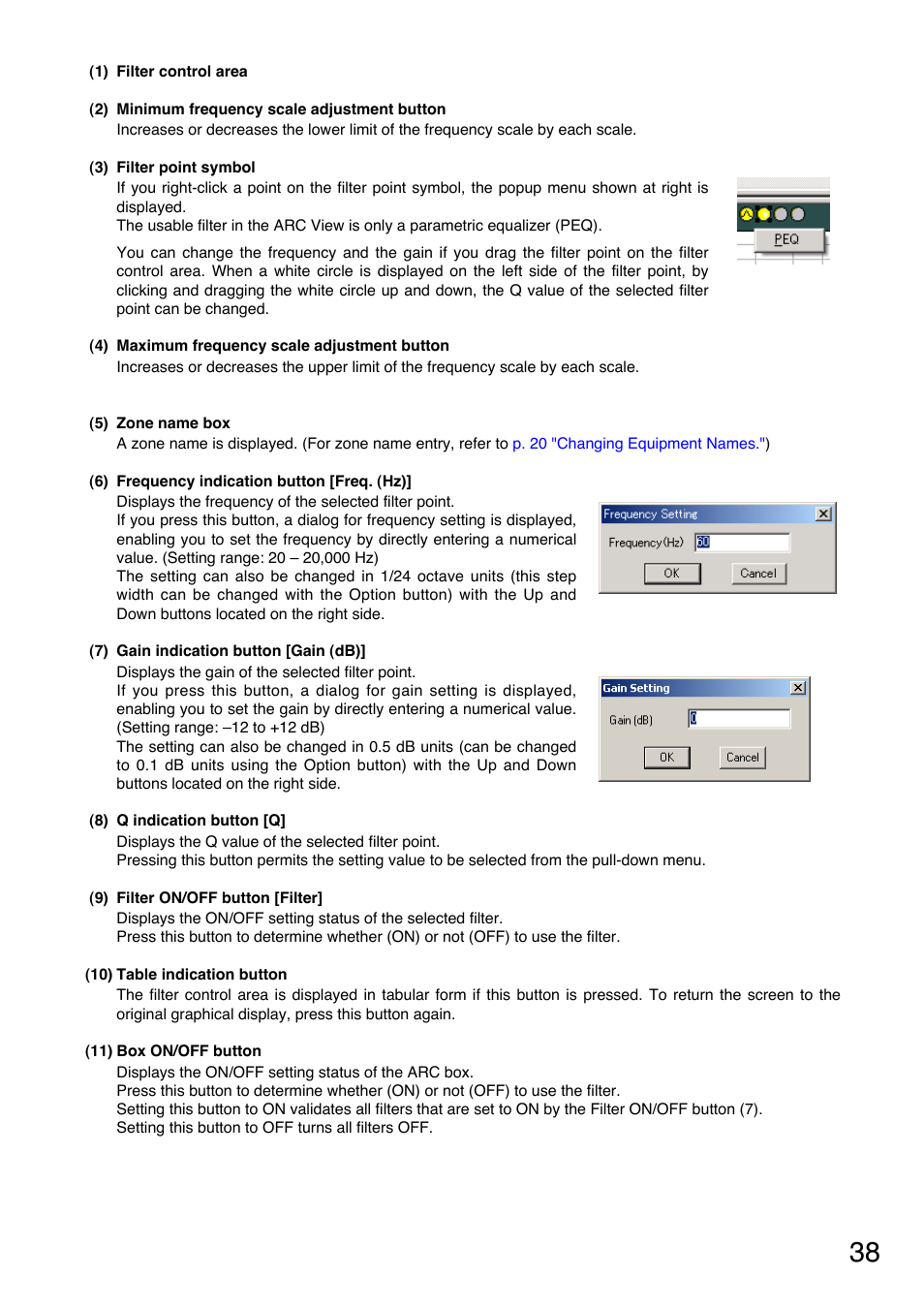 Toa DP-K1 User Manual | Page 38 / 102