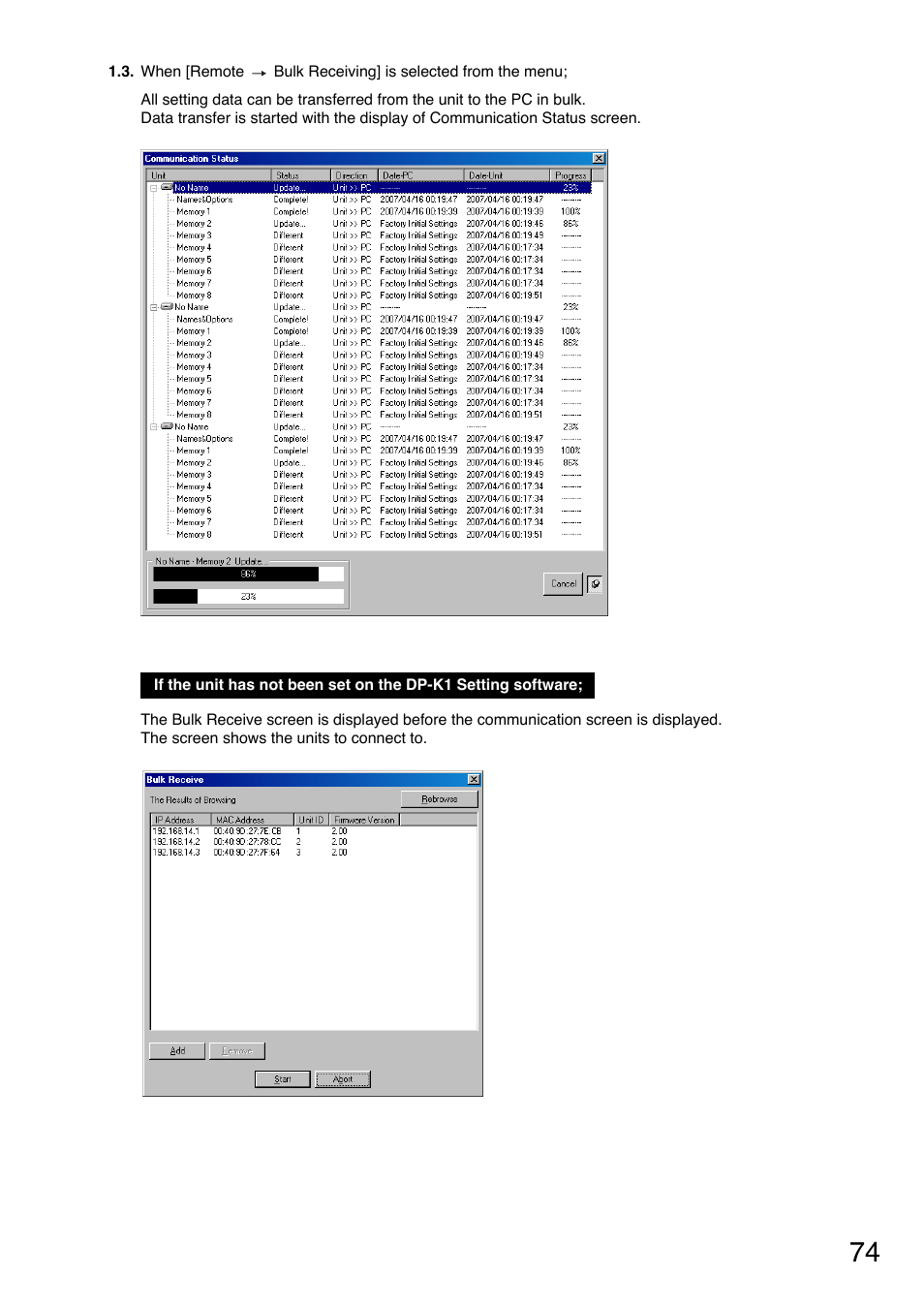 Toa DP-K1 User Manual | Page 74 / 102