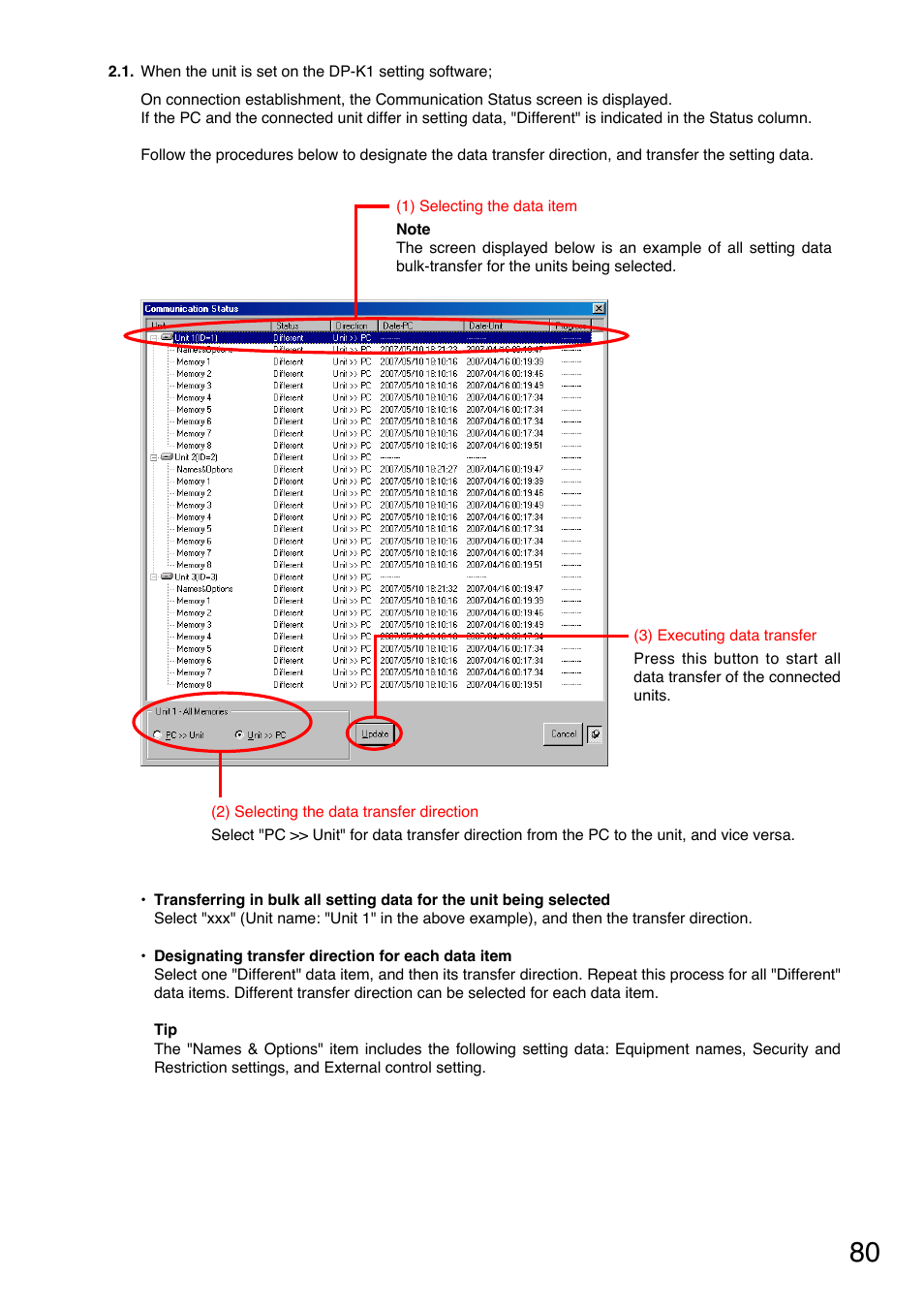 P. 80 | Toa DP-K1 User Manual | Page 80 / 102