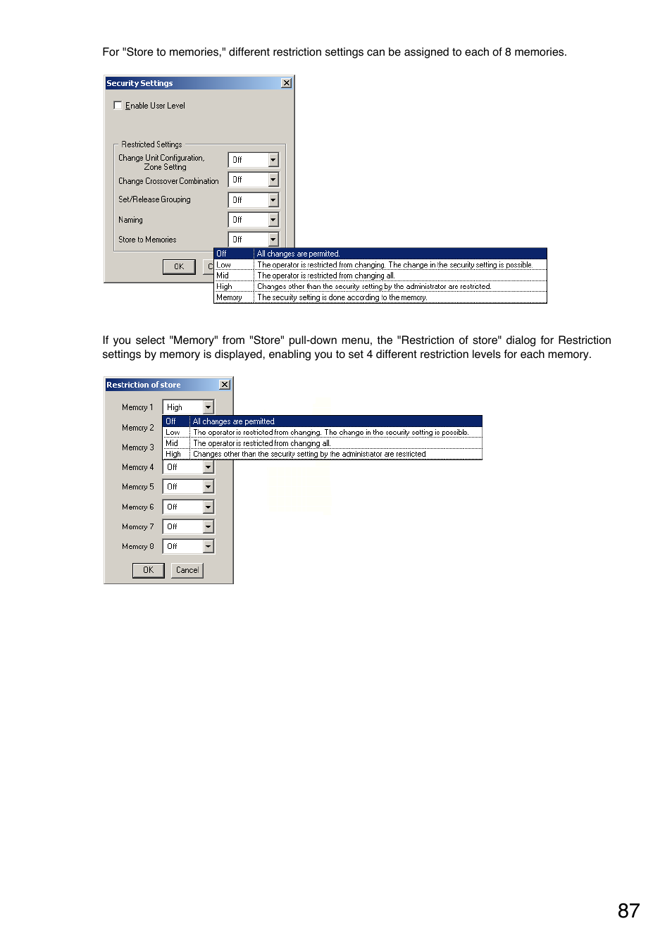 Toa DP-K1 User Manual | Page 87 / 102