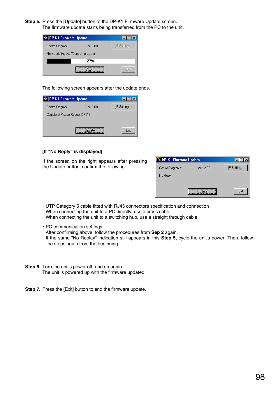 Toa DP-K1 User Manual | Page 98 / 102