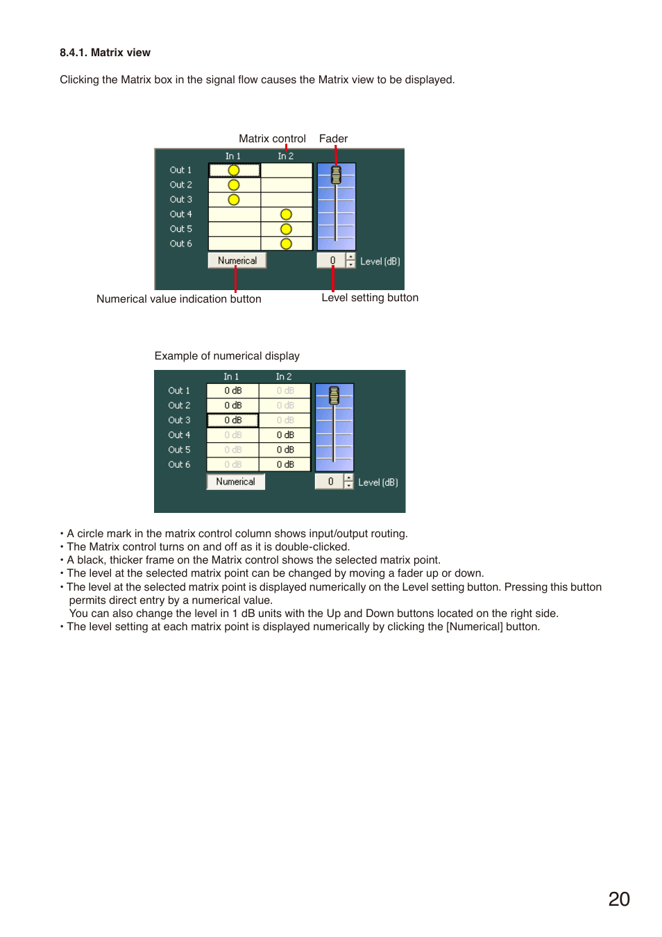 See p. 20.) | Toa DP-SP3 User Manual | Page 20 / 75