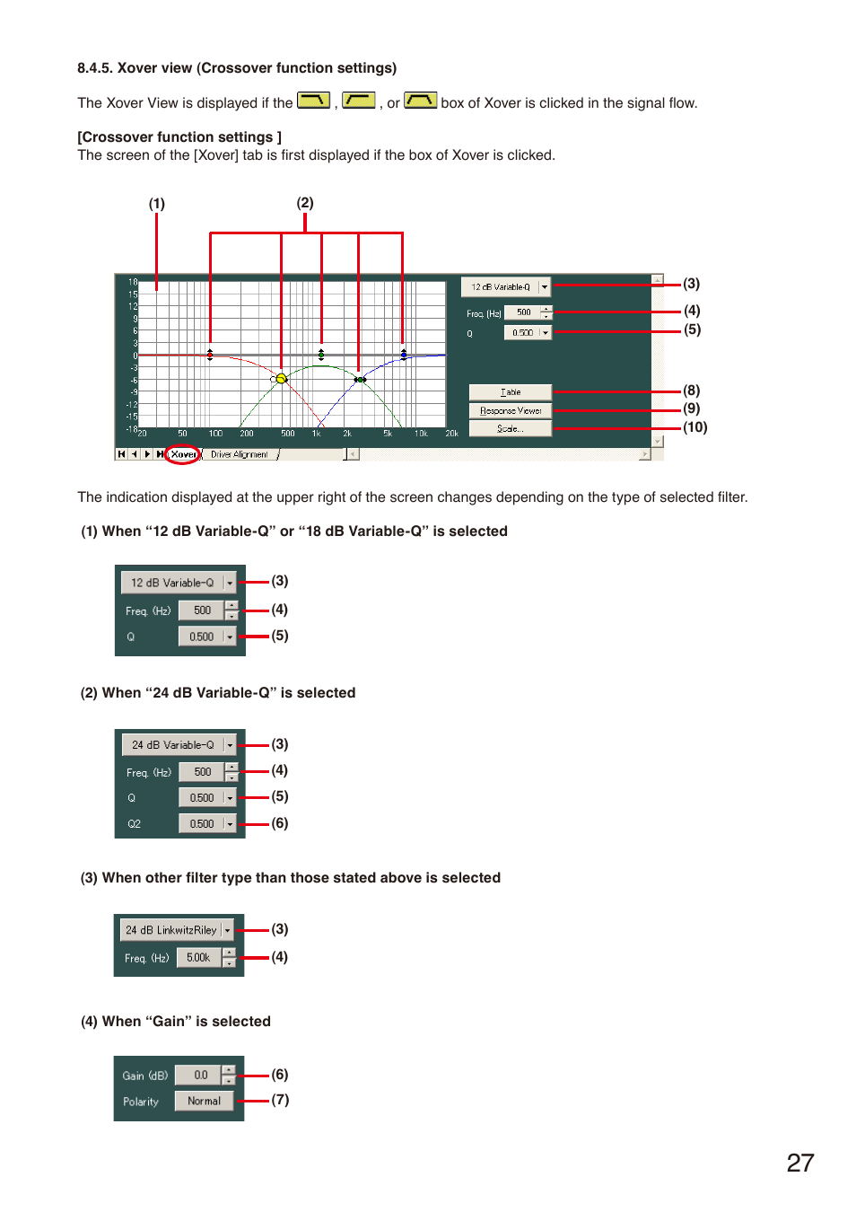 See p. 27.) | Toa DP-SP3 User Manual | Page 27 / 75