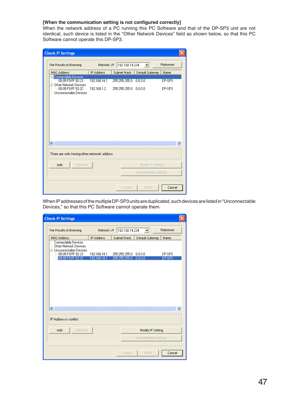 Toa DP-SP3 User Manual | Page 47 / 75