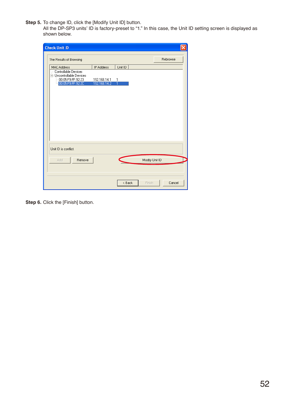 Toa DP-SP3 User Manual | Page 52 / 75