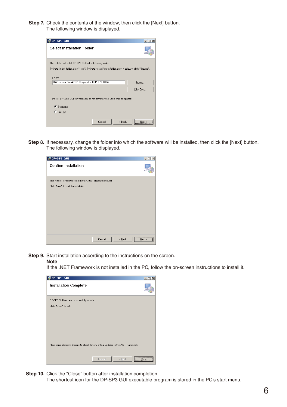 Toa DP-SP3 User Manual | Page 6 / 75
