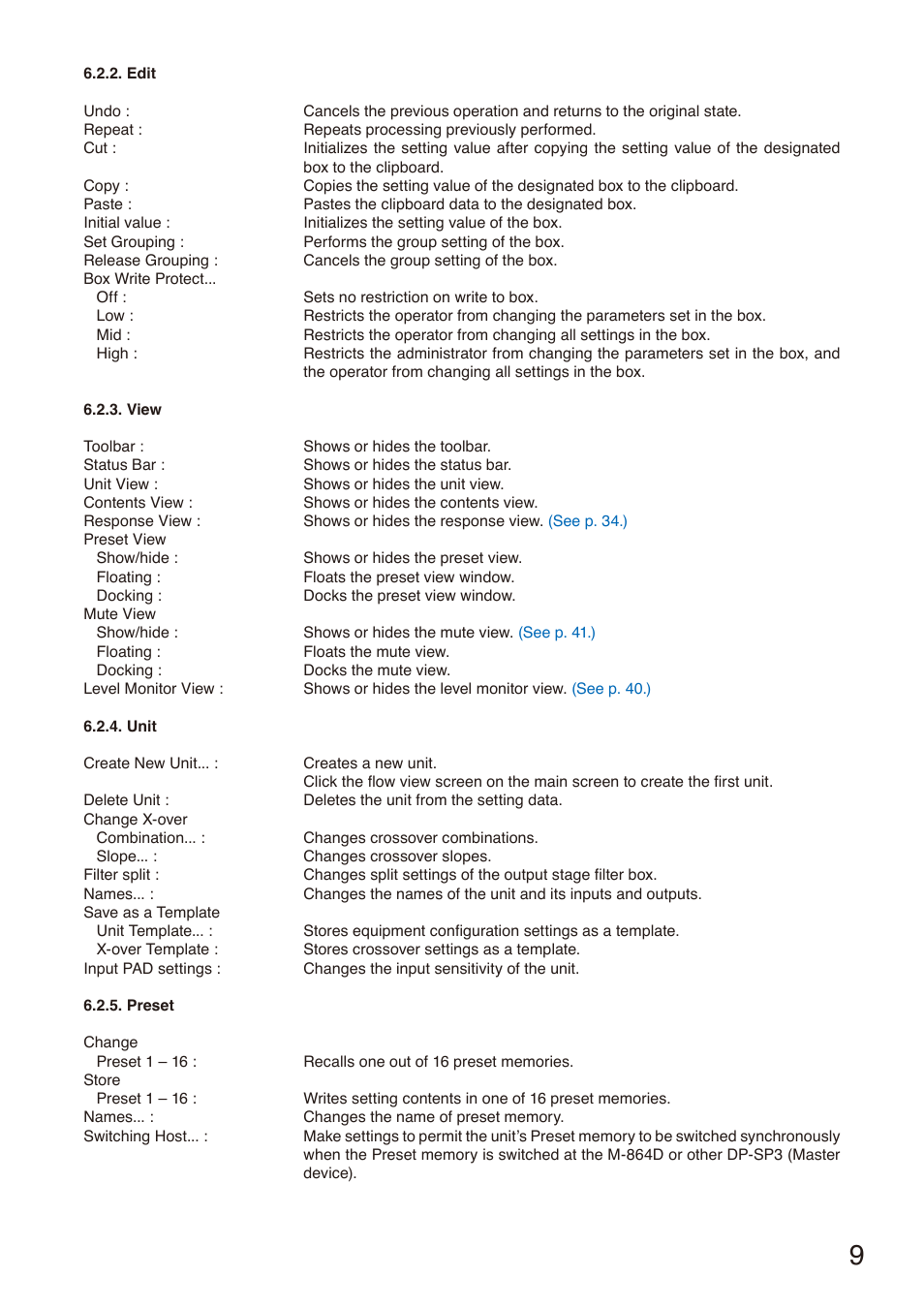 Toa DP-SP3 User Manual | Page 9 / 75