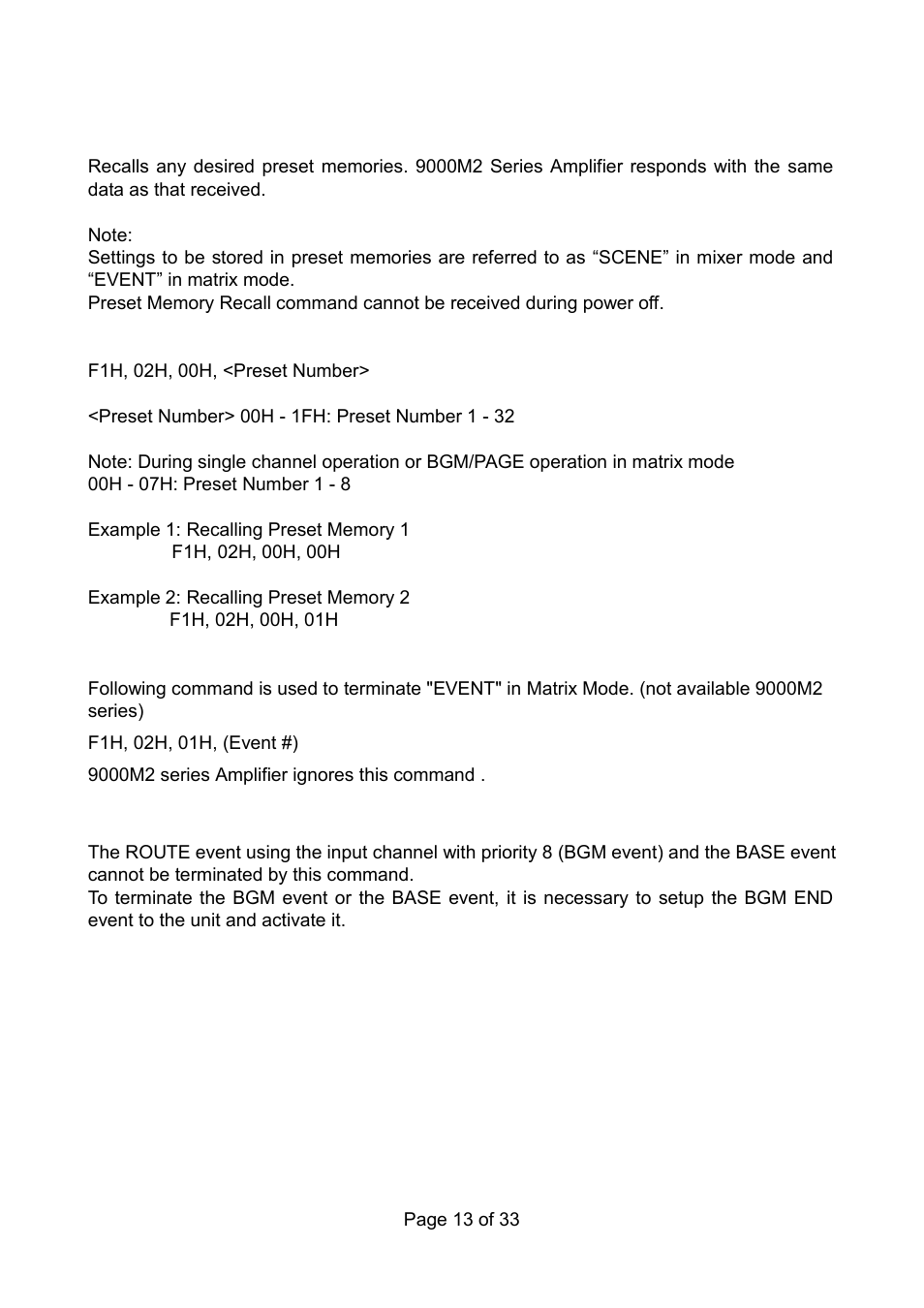 Toa 9000M2 Series Ver.200A User Manual | Page 13 / 33
