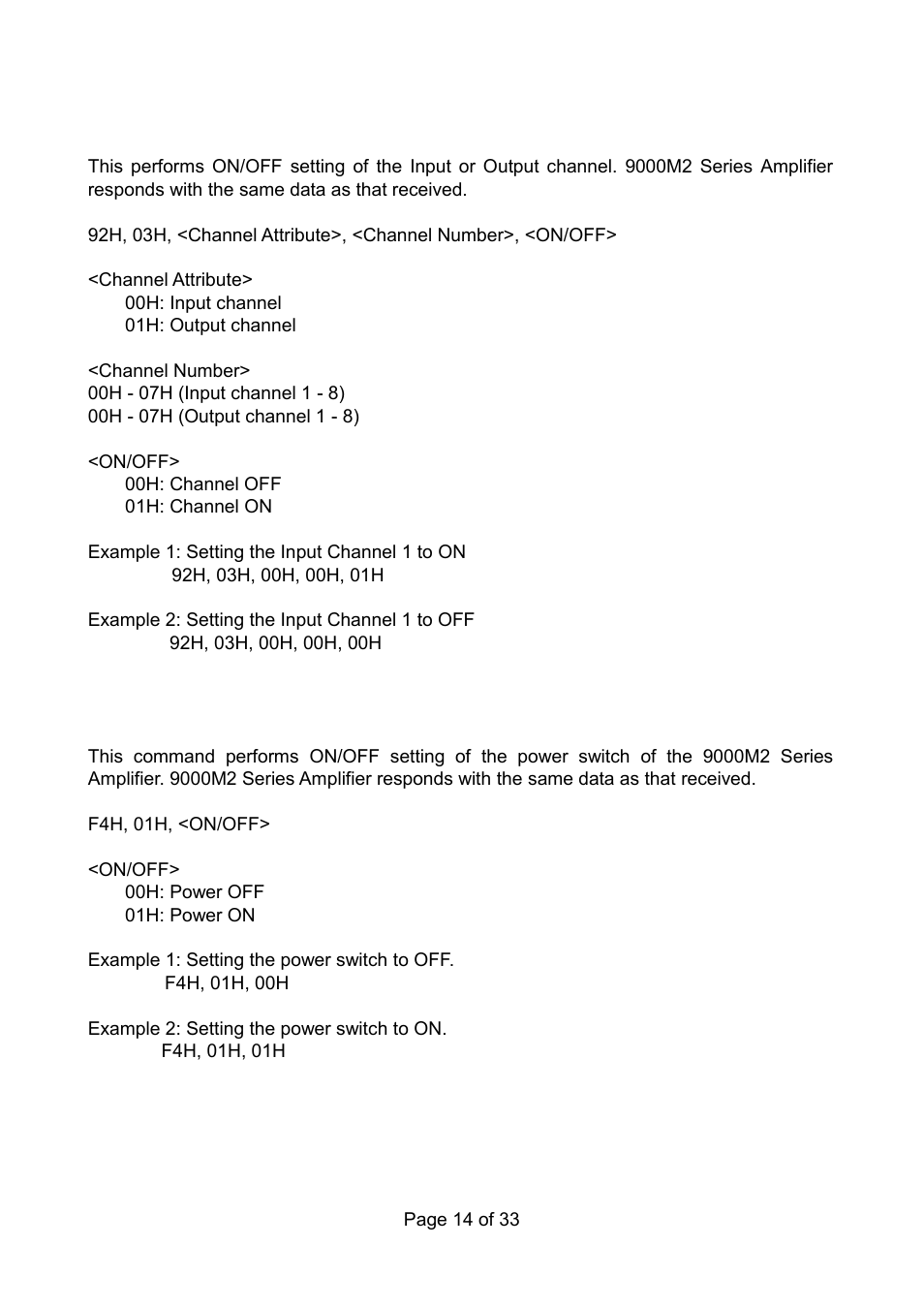 Toa 9000M2 Series Ver.200A User Manual | Page 14 / 33