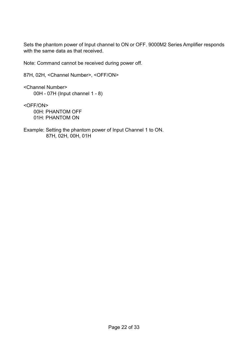 Toa 9000M2 Series Ver.200A User Manual | Page 22 / 33