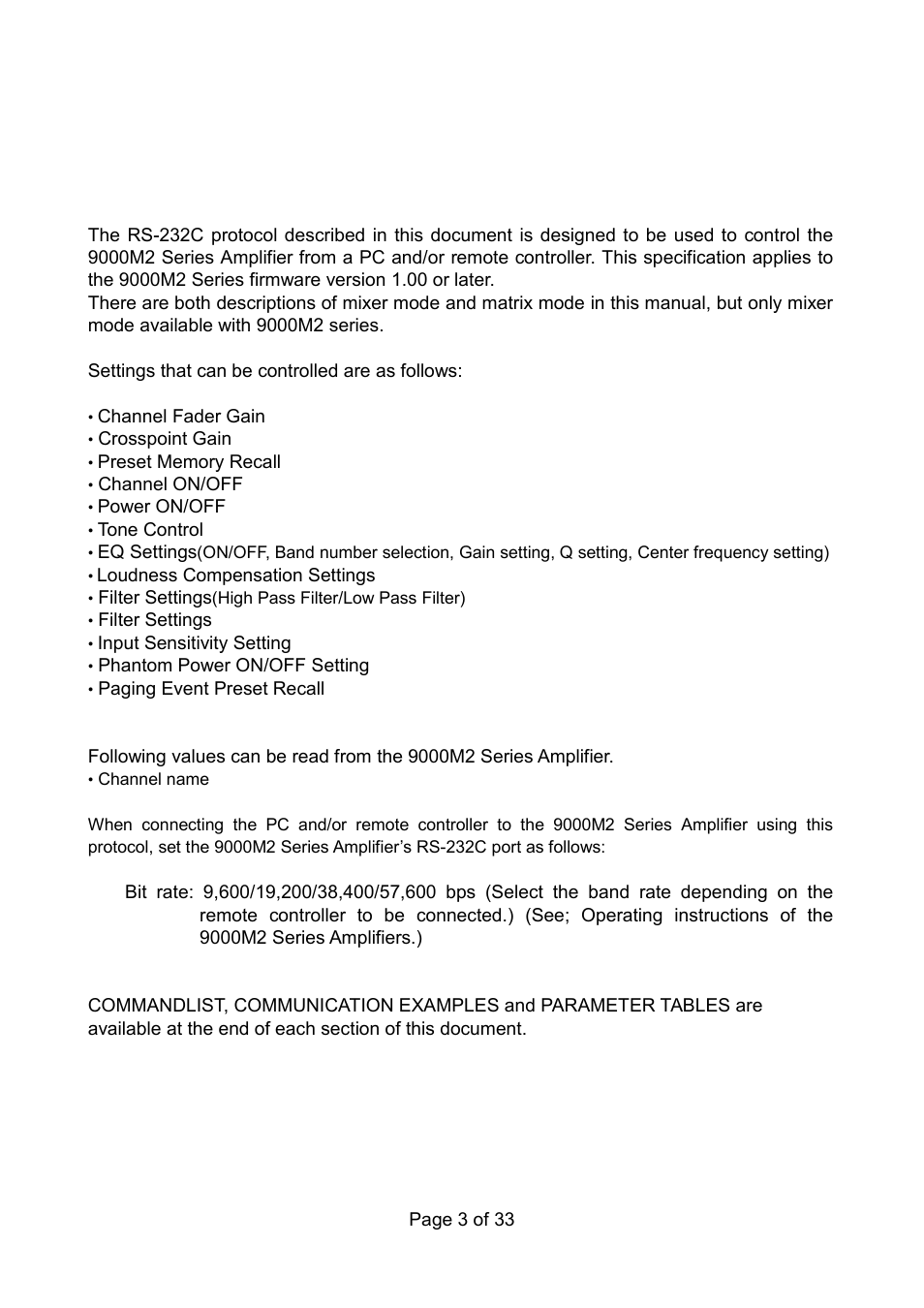 Summary | Toa 9000M2 Series Ver.200A User Manual | Page 3 / 33
