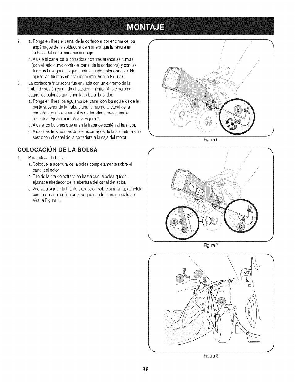 Montaje | Craftsman 247.776370 User Manual | Page 38 / 52